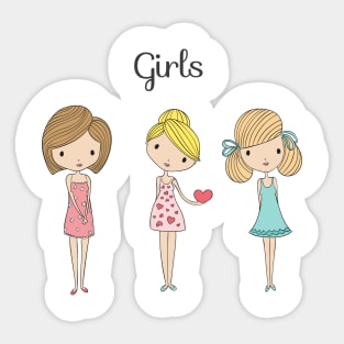 Cute Girls Sticker